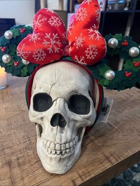 Disney Red and Green Holiday Minnie Ear Headband